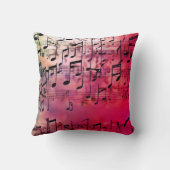 Harmonious Hues: Trending Music Inspiriert Mode Kissen (Rückseite)
