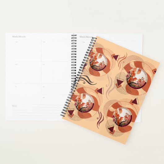 Harmonious Orange Blossom Circles Planer (Anzeige)