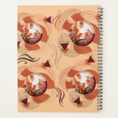 Harmonious Orange Blossom Circles Planer (Rückseite)