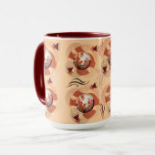 Harmonious Orange Blossom Circles Tasse (Vorderseite Links)