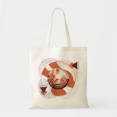 Harmonious Orange Blossom Circles Tragetasche (Vorne)