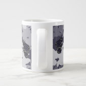 Harmonisch Fütternd Monarch Butterfly-Paar Jumbo-Tasse (Rückseite)