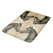 Harmonische Akzente der Pferdezucht Badematte (Schrägansicht)