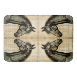 Harmonische Akzente der Pferdezucht Badematte