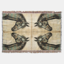 Harmonische Akzente der Pferdezucht Decke