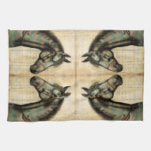 Harmonische Akzente der Pferdezucht Geschirrtuch (Horizontal)