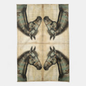 Harmonische Akzente der Pferdezucht Geschirrtuch (Vertikal)