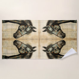 Harmonische Akzente der Pferdezucht Strandtuch