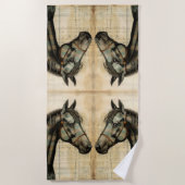 Harmonische Akzente der Pferdezucht Strandtuch (Vorderseite)