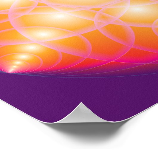 Harmonische Blume des Lebens Poster (Ecke)