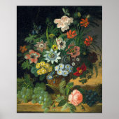 Harmonische Blume, Obst, Schmetterlinge Poster (Vorne)