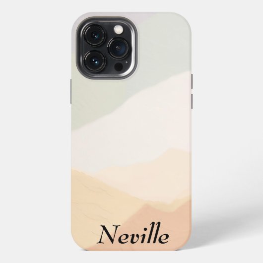 Harmonische Erdfarben iPhone Hülle (Rückseite)