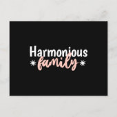 Harmonische Familie Postkarte (Vorderseite)