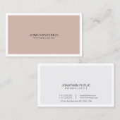 Harmonische Farben Kunstdesign Moderner Chic Visitenkarte (Vorne/Hinten)