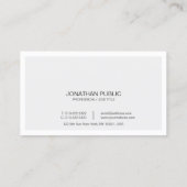 Harmonische Farben Kunstdesign Moderner Chic Visitenkarte (Rückseite)