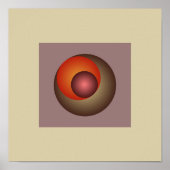 Harmonische Farben: Minimalistisches Licht Poster (Vorne)