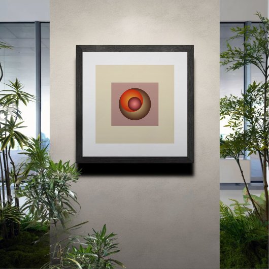 Harmonische Farben: Minimalistisches Licht Poster