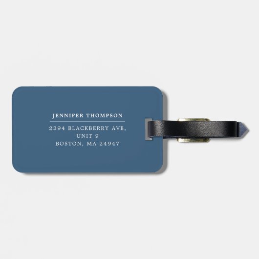 Harmonische farbige Streifen Gepäckstück Gepäckanhänger (Rückseite horizontal)