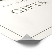 HARMONISCHE Grüne Karten und Geschenkposter Poster (Ecke)