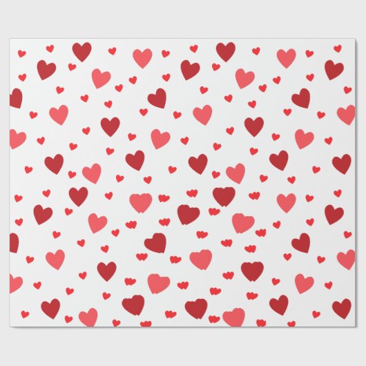 Harmonische Herzen Geschenkpapier (Flach)