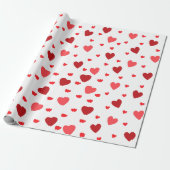 Harmonische Herzen Geschenkpapier (Ungerollt)