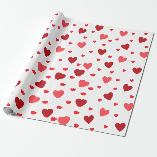 Harmonische Herzen Geschenkpapier (Ungerollt)