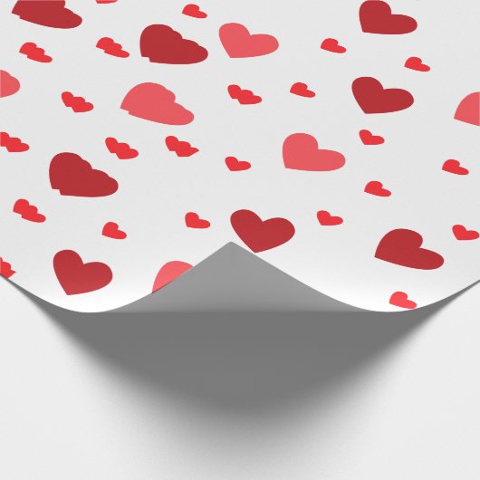 Harmonische Herzen Geschenkpapier (Ecke)