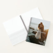 Harmonische Herzen, Hochzeitsstil, elegantes Foto Notizblock (Innenseite)