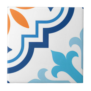 Harmonische Kacheln in Grün und Gelb