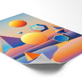 Harmonische Mischung von Texturen, Gradienten Poster (Ecke)