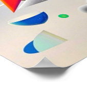 Harmonische Mischung von Texturen, Gradienten Poster (Ecke)