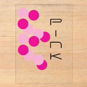 Harmonische Pink Fusion Acryleinladungen