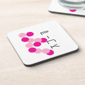 Harmonische rosa Fusion Getränkeuntersetzer (Linke Seite)