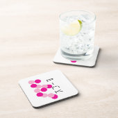 Harmonische rosa Fusion Getränkeuntersetzer (Rechte Seite)