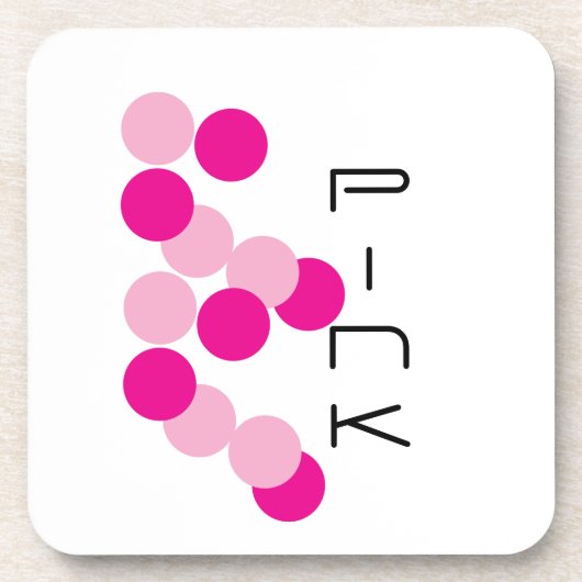 Harmonische rosa Fusion Getränkeuntersetzer (Vorderseite)