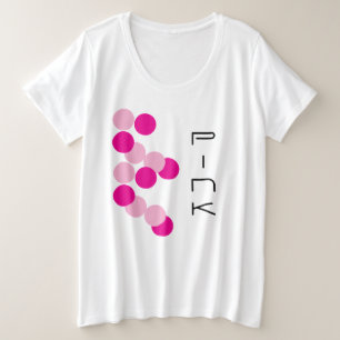 Harmonische rosa Fusion Große Größe T-Shirt