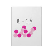 Harmonische rosa Fusion Notizblock (Rotiert)