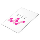 Harmonische rosa Fusion Notizblock (angewinkelt)