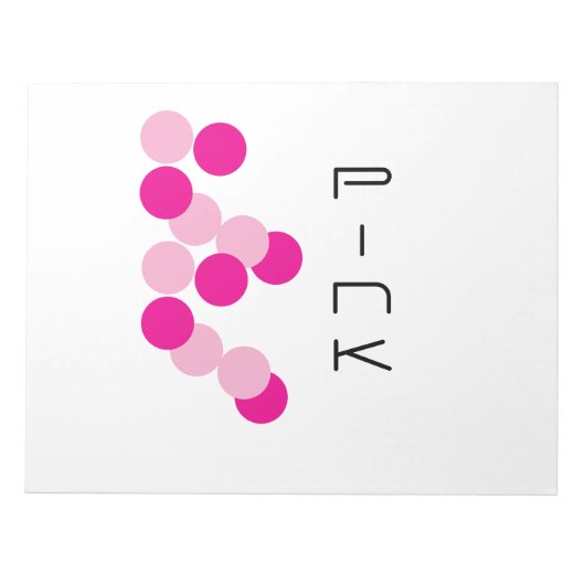 Harmonische rosa Fusion Notizblock (Vorderseite)