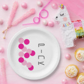 Harmonische rosa Fusion Pappteller (Party)