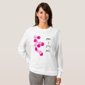 Harmonische rosa Fusion T-Shirt (Vorne ganz)