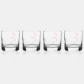 Harmonische rosa Fusion Whiskyglas (Vorderseite)