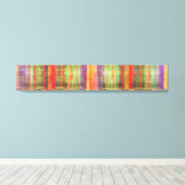 Harmonische Streifen Abstrakt Moderne Kunst gestre Leinwanddruck (Insitu (Holzboden))