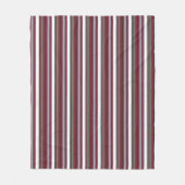 Harmonische Streifen im Herbst - Burgund, Grün und Fleecedecke (Vorderseite)