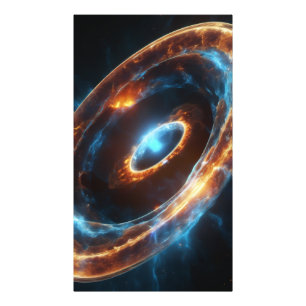 Harmonische Umlaufbahn: Zwilling Kosmische Ringe Fotodruck