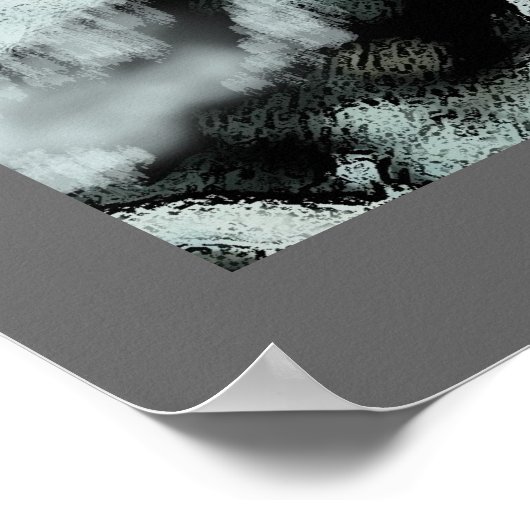 Harmonische Verzerrung - Abstraktes Poster (Ecke)