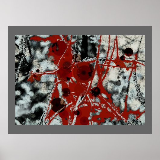 Harmonische Verzerrung - Abstraktes Poster (Vorne)