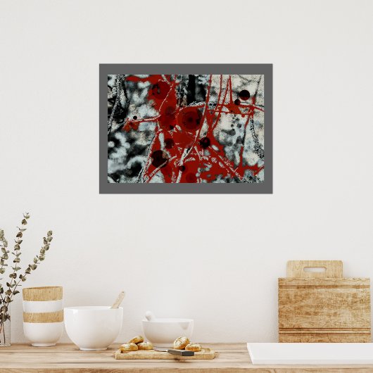 Harmonische Verzerrung - Abstraktes Poster (Küche)