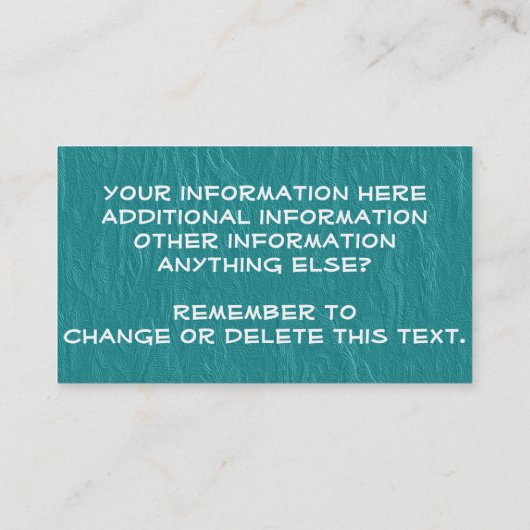 Harmonische Visitenkarten Visitenkarte (Rückseite)