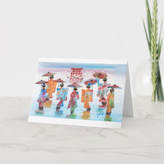 HARMONISCHER ANTRAG, JAPANISCH GEISHA KARTE (Vorderseite)